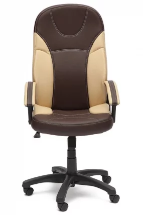 Кресло руководителя Twister коричневый+бежевый_1