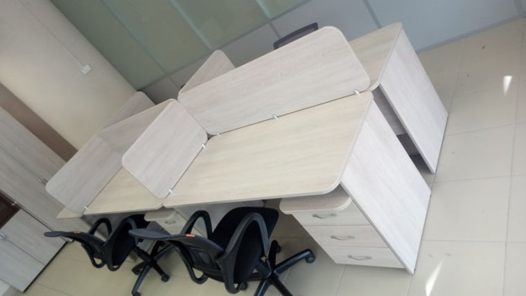 Экран разделительный прямой Glassy 5.14.06 Дуб сантана светлый_3