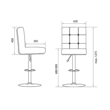 Стул барный BN-1012 Коричневый_2