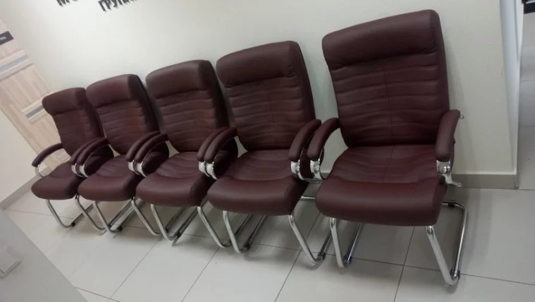 Кресло для посетителей Everprof Orion CF Экокожа Коричневый_10