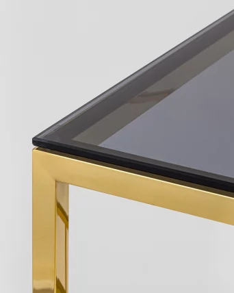 Журнальный столик БРУКЛИН 55x55 Золото стекло smoke_4