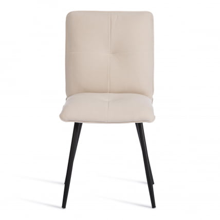 Стул обеденный Sweet флок , 46х55х88, молочный/черный, 4_4