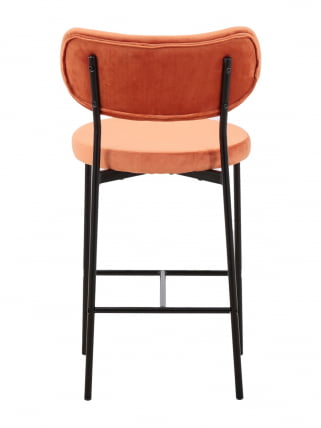 Стул полубарный Барбара (Б) велюр Терракотовый_4