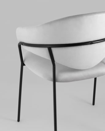 Стул Алексис велюр Серый_6