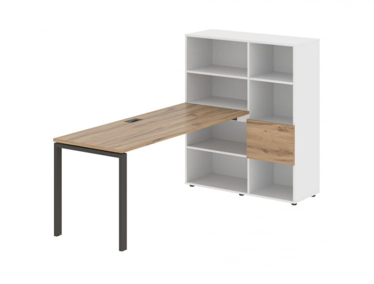 Рабочая станция EDIS EURST 1117 Дуб Денвер светлый Мокко Белый_0