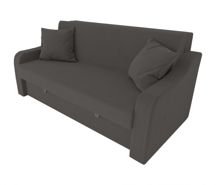 Диван Аккорд Большой (Berhouse) Цвет фасада: Темно серый Велюто 32; Тип: Прямой; Материал фасада: Металл/Велюр_0