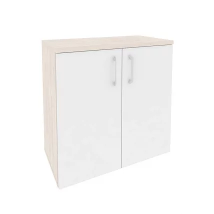Шкаф низкий широкий (2 низких фасада ЛДСП) ONIX O.ST-3.1 Денвер Светлый/Белый_0