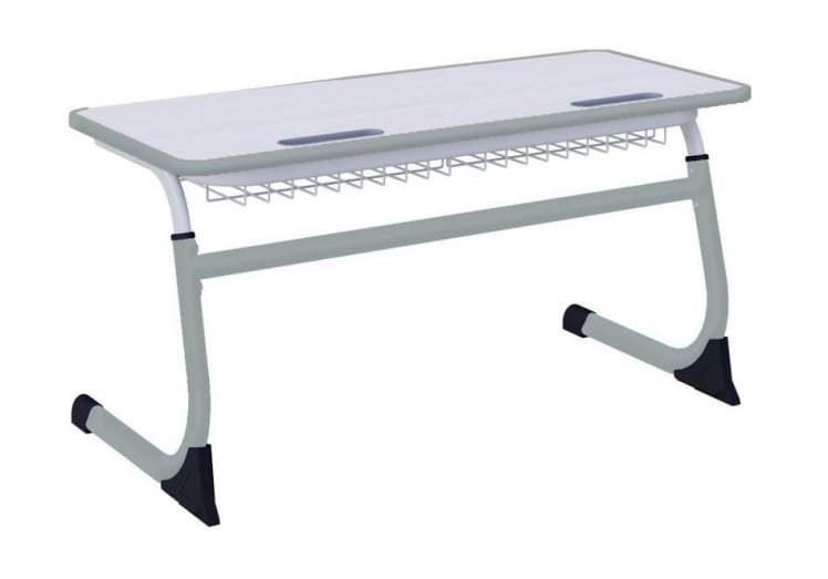 Парта двухместная регулируемая по высоте СМАРТЙ (рост 3-5) Серый/Серый / SMARTY_0