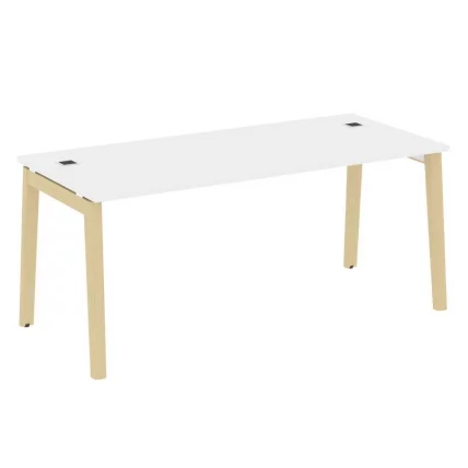 Стол рабочий руководителя ONIX WOOD OW.SRR-5.8 Белый Бриллиант/Светлый_0