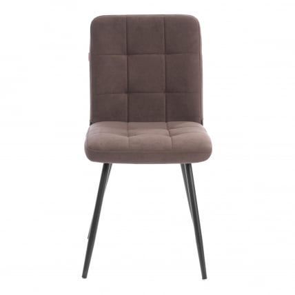 Стул обеденный Medeo велюр, коричневый, 6, 47х56х89_4