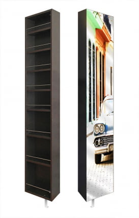 Поворотный зеркальный шкаф Lupo Art Белый_10