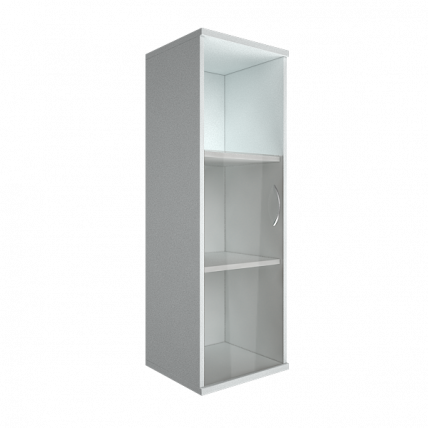 Шкаф средний узкий левый Riva А.СУ-2.2 Л Белый_0