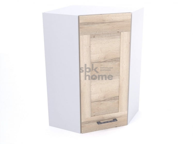 Шкаф угловой ШУ-60, Дублин (600*600*960) Дуб галифакс белый, 21661 _0