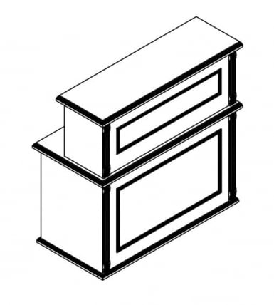 Стойка ресепшен RMS 160 Бук тиара_6