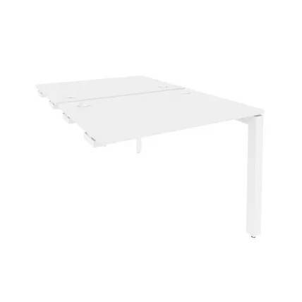 Стол-приставка двойной на П-образном м/к к опорным элем. ONIX O.MP-D.SPR-1.7 Белый Бриллиант_0