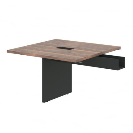 Стол приставной VELION VENEER VRFCT 1212 Американский орех Яшма черная_0