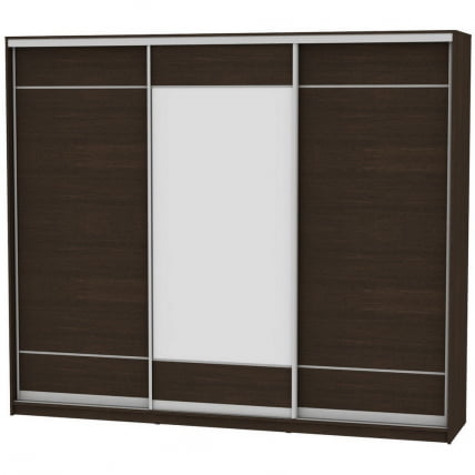 Шкаф-купе B-230х270х60-2(Венге-D7D8D7)_0