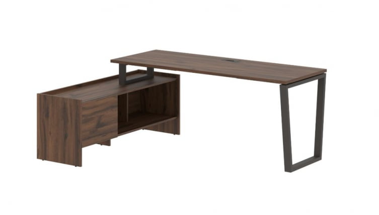 Стол с тумбой EDIS EVCT 19614 Дуб Денвер темный Мокко_0
