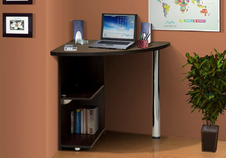 Стол для компьютера угловой - 2 (Венге)_0