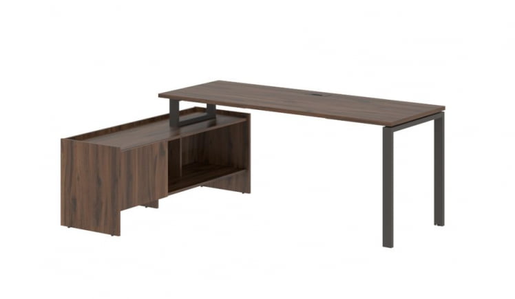 Стол с тумбой EDIS EUCT 19614 Дуб Денвер темный Мокко_0