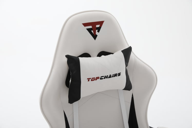 Кресло спортивное TopChairs Phantom бело-черный_9