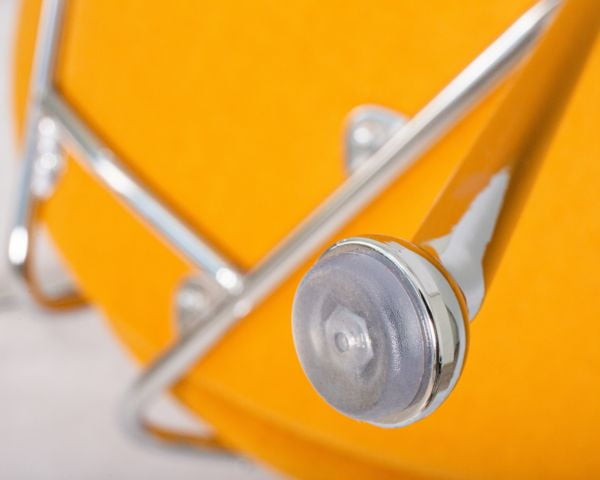 Кресло дизайнерское DOBRIN EMILY (желтая ткань AF13, хромированная сталь) 2 шт_11