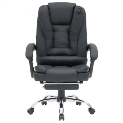 Кресло офисное с функцией вибромассажа CROMEX (КРОМЕКС) Chill MS-005 экокожа черное_2