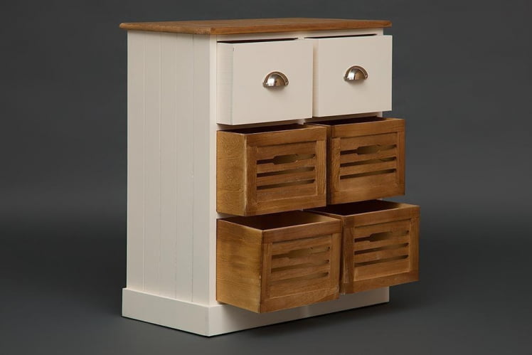 Комод с 6 ящиками Secret De Maison BOLLARD ( mod. HX13-416 ) Слоновая кость/коричневый_5