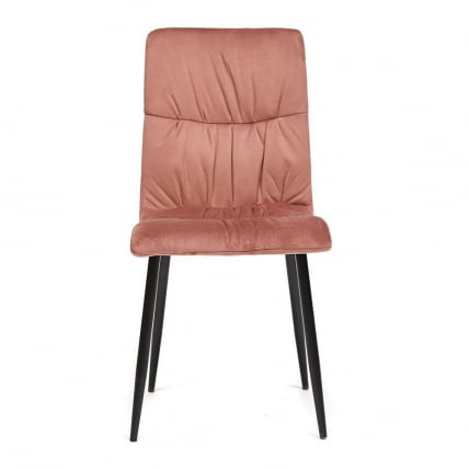 Стул FURLA (mod. 4816) металл/вельвет, 89х56х44см, коралловый_1