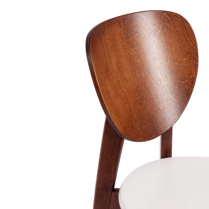 Стул DIAMANTE жесткое сидение бук, 42 х 42 х 85 см, коричневый / белый_8