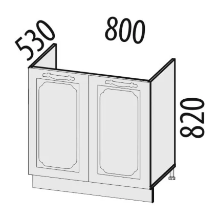 Стол под мойку Милана 23.51 Сосна Астрид/Ваниль_1