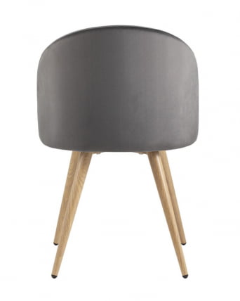 Комплект из четырех стульев Лион велюр серый 4 шт_3