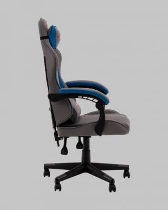 Кресло спортивное TopChairs Phantom серо-голубой_3