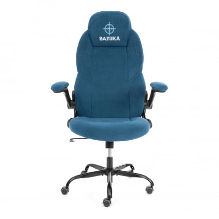 Кресло геймерское BAZUKA metalBL велюр, синий, 32_4
