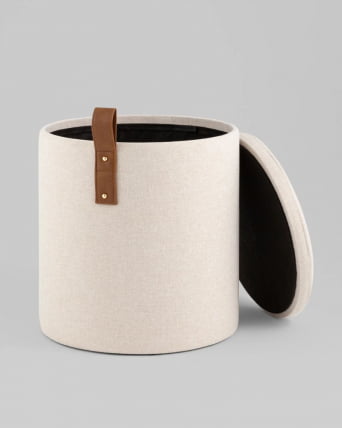 Пуф с ящиком Эркки S белый_1