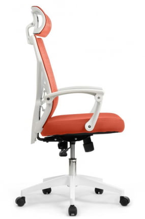 Кресло Oliver RCH W-203AC Белый пластик/Оранжевый_1