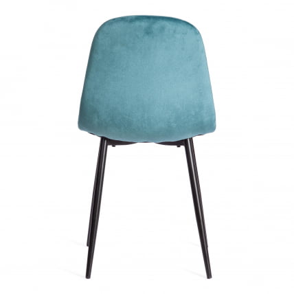 Стул BREEZE (mod. 4724) вельвет/металл, 44 х 53 х 87 см, Light pale green (темно-бирюзовый ) HLR60 / черный_3