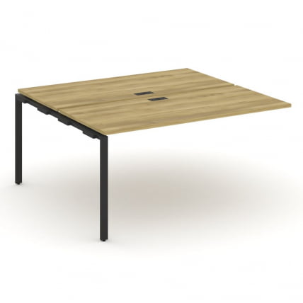 Двойной наборный элемент рабочей станции CONCEPT CN.DNRS-004 Дуб Винченцо Черный_0