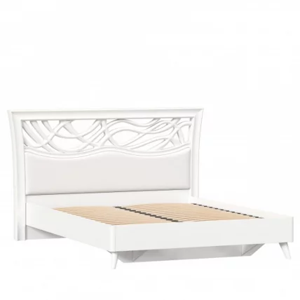 Кровать двуспальная 1600 Джулия ЛД 695.060.000.001 Белая_1