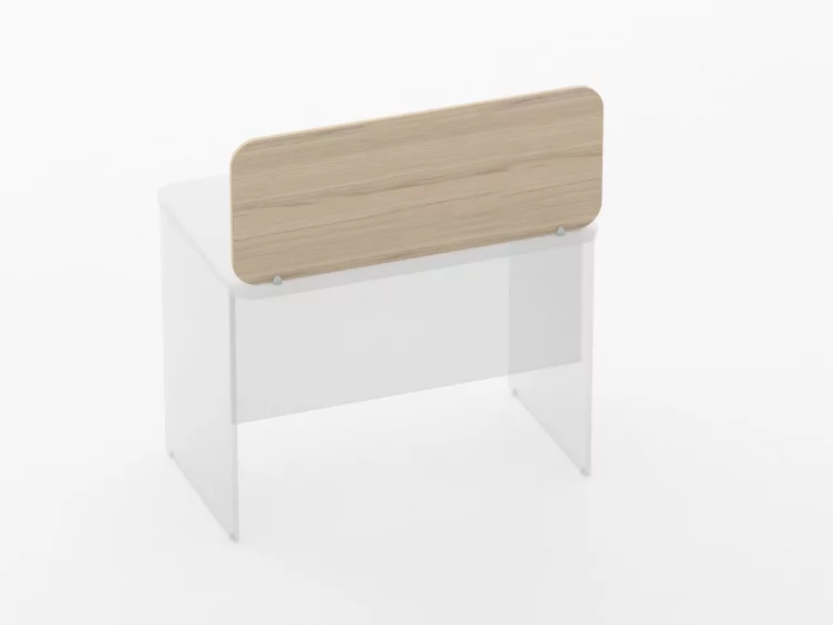 Экран разделительный прямой Glassy 5.14.10 Дуб молочный_1