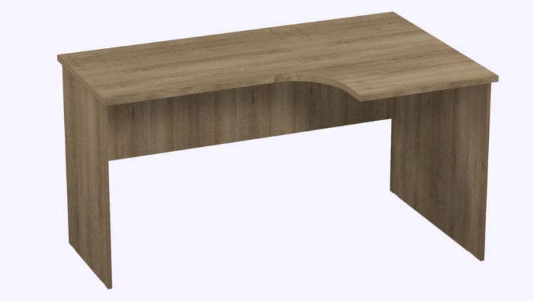 Стол компьютерный угловой Р.РС-14 (правый) Крафт золотой_0