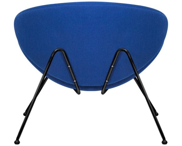 Кресло дизайнерское DOBRIN EMILY (синяя ткань AF6, черное основание) 2 шт_1