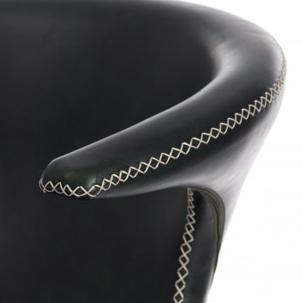 Стул FLAIR (mod. 9020) экокожа/металл, 60 х 56 х 78 см , зеленый 14/черный_6