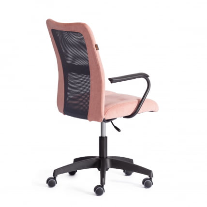 Кресло STAFF флок/ткань, розовый/серый, 137/W-12_2