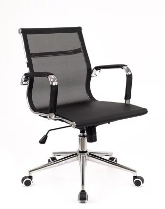 Кресло для персонала Opera LB T сетка Черный_1