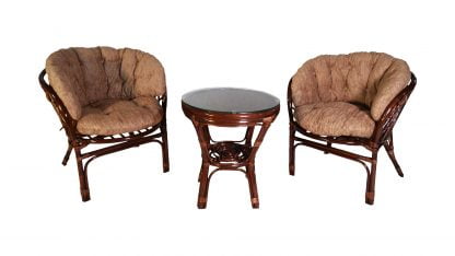 Комплект Багама дуэт, подушки светлые полные Bahama14 орех матовый_0