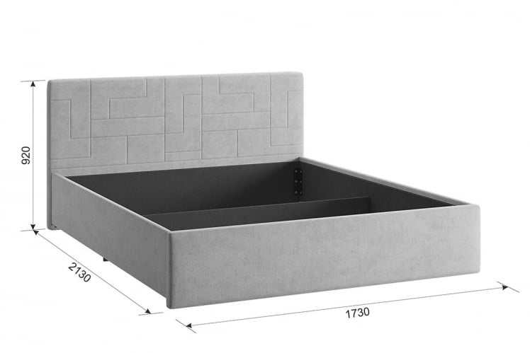 Кровать 1.6 Лора-2 KM1.6-09.2.2078 Пудра_3