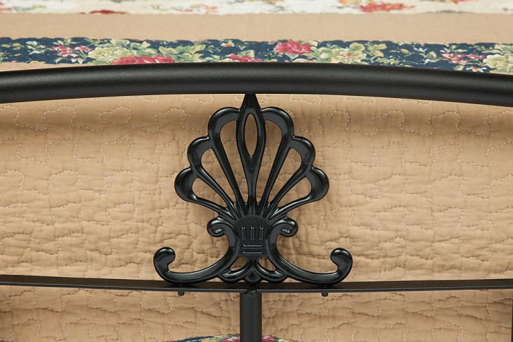 Кровать РУМБА (AT-203)/ RUMBA дерево гевея/металл, 160х200 см (double bed), красный дуб/черный_2