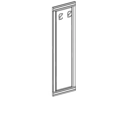 Панель-вешалка Флоренция 650 Дуб Гарвард_1