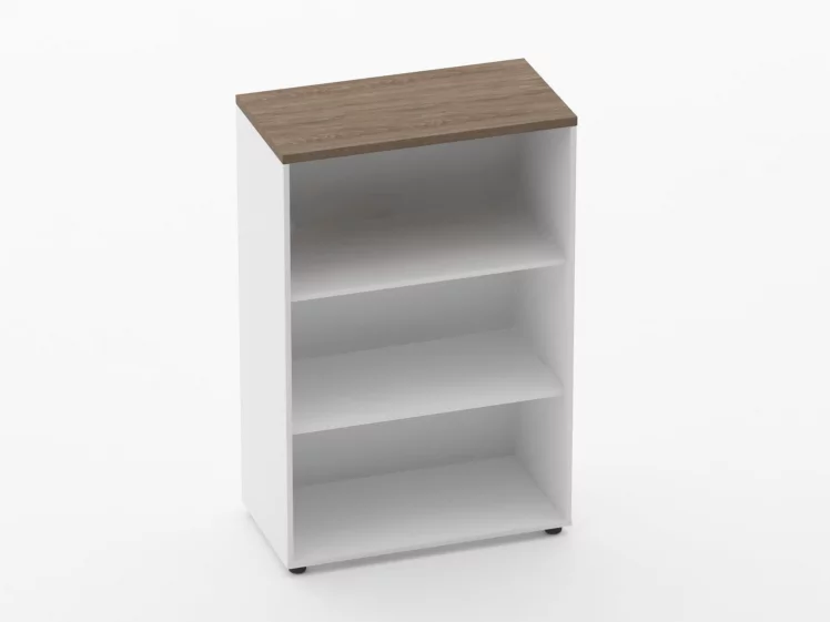 Шкаф 2 широкий открытый Deka 10.12.101 Дуб Верцаска/Белый_0